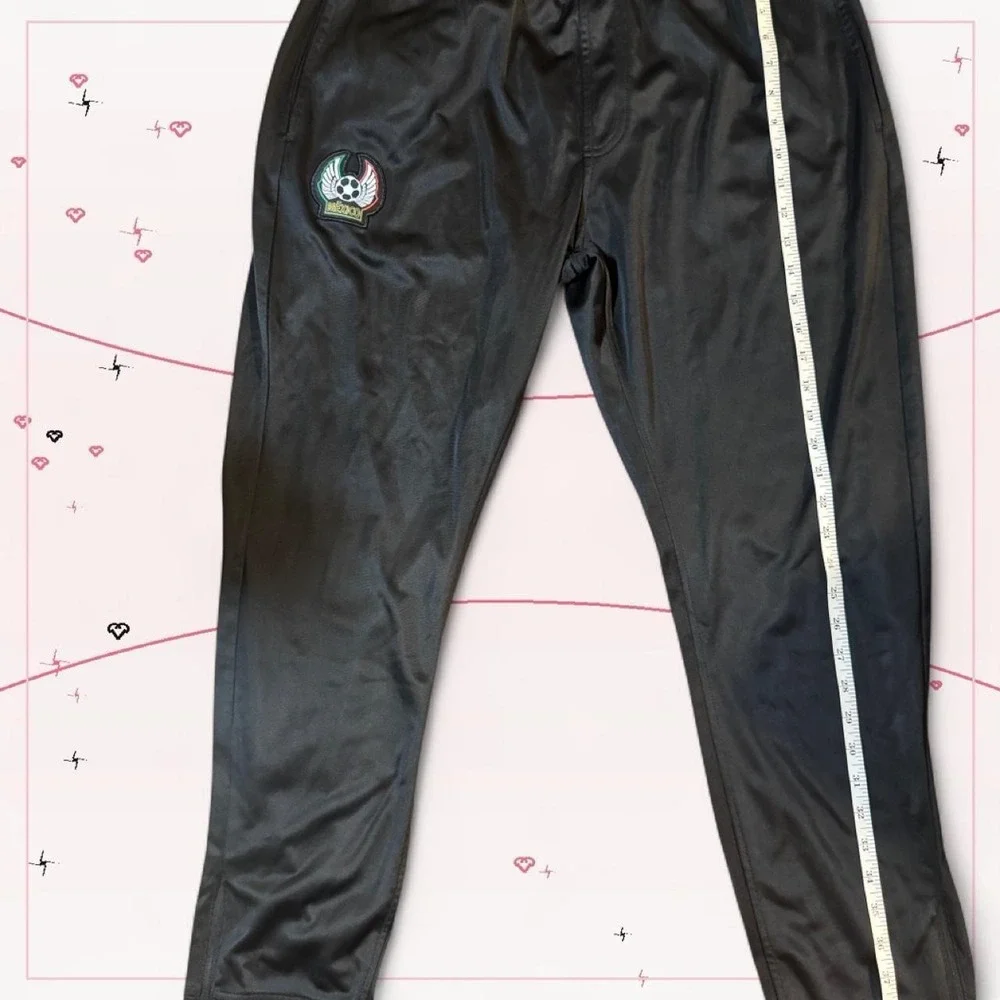 Sleek black Mexico track pants